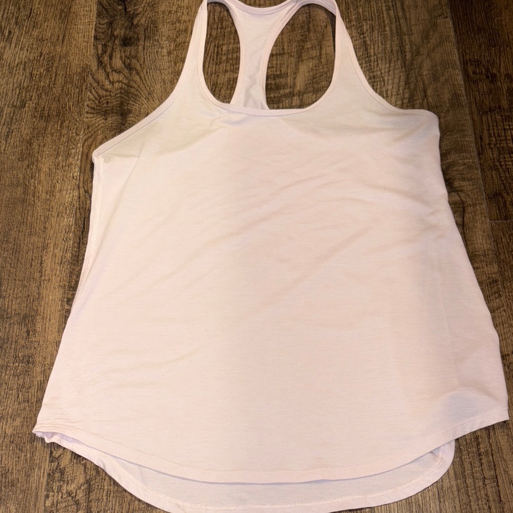 Lululemon Pale Pink Racerback Tank Top sleeveless gym athletic running